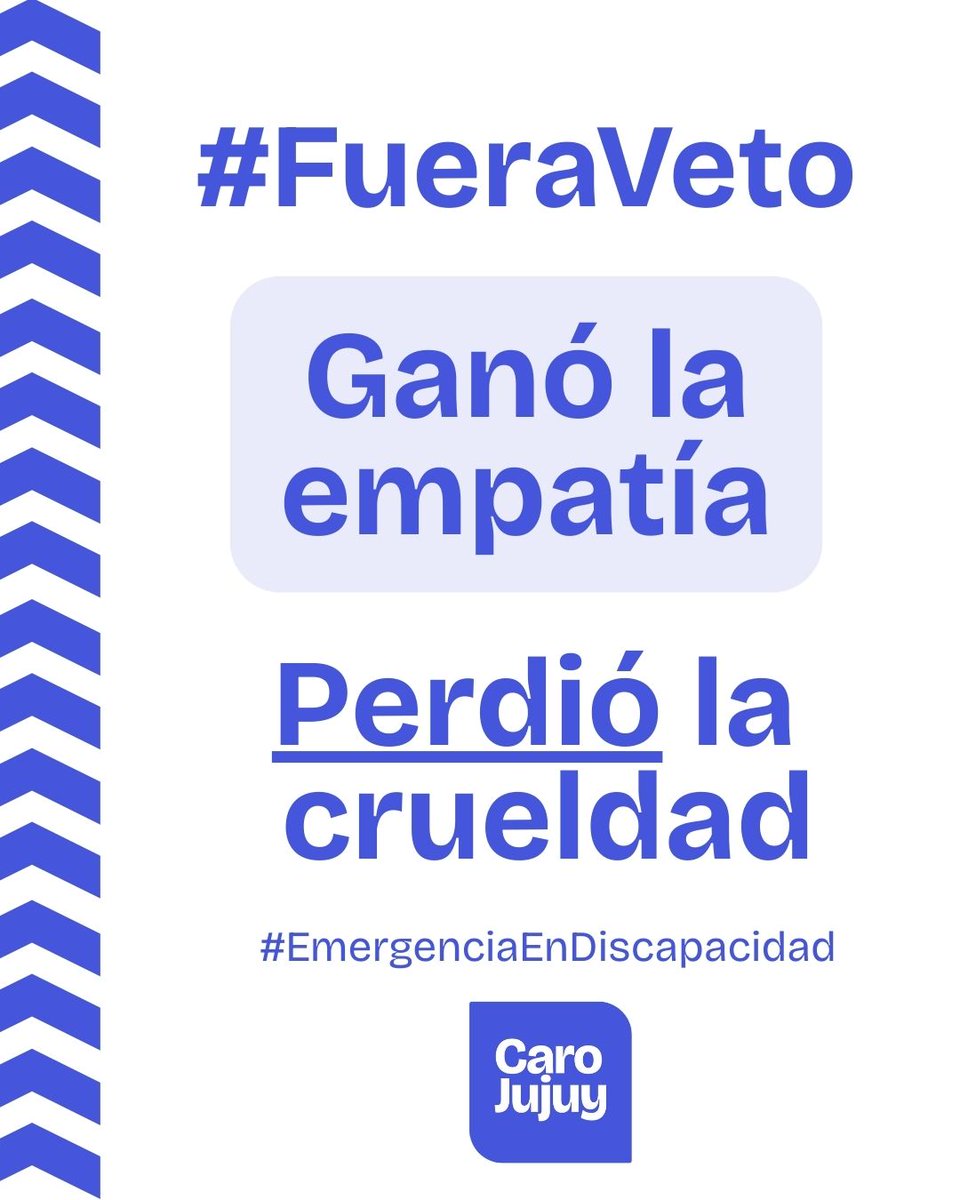 Los esperamos en <a href="/SenadoArgentina/">Senado Argentina</a> para seguir defendiendo a las personas con discapacidad!

Felicitaciones diputados, hicieron lo correcto!