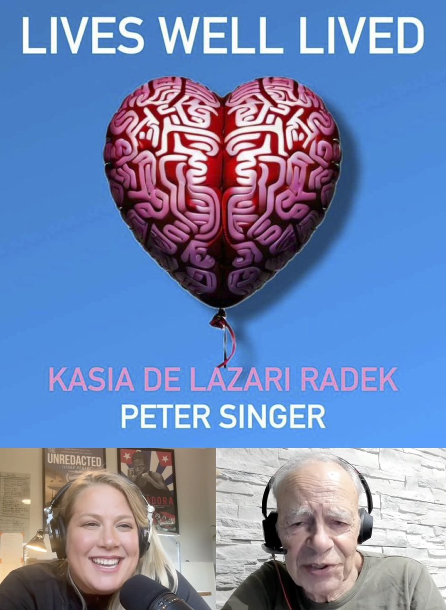 Meighon's tweet photo. A few months ago, I got to hang out with world-renowned philosophers Peter Singer &amp; Kasia Radek—two of the kindest, most thoughtful humans I’ve met. So I was floored when they invited me—a nobody—on their podcast Lives Well Lived. Check it out: https://t.co/6vBGQmCeBB https://t.co/djUHR3ITCB