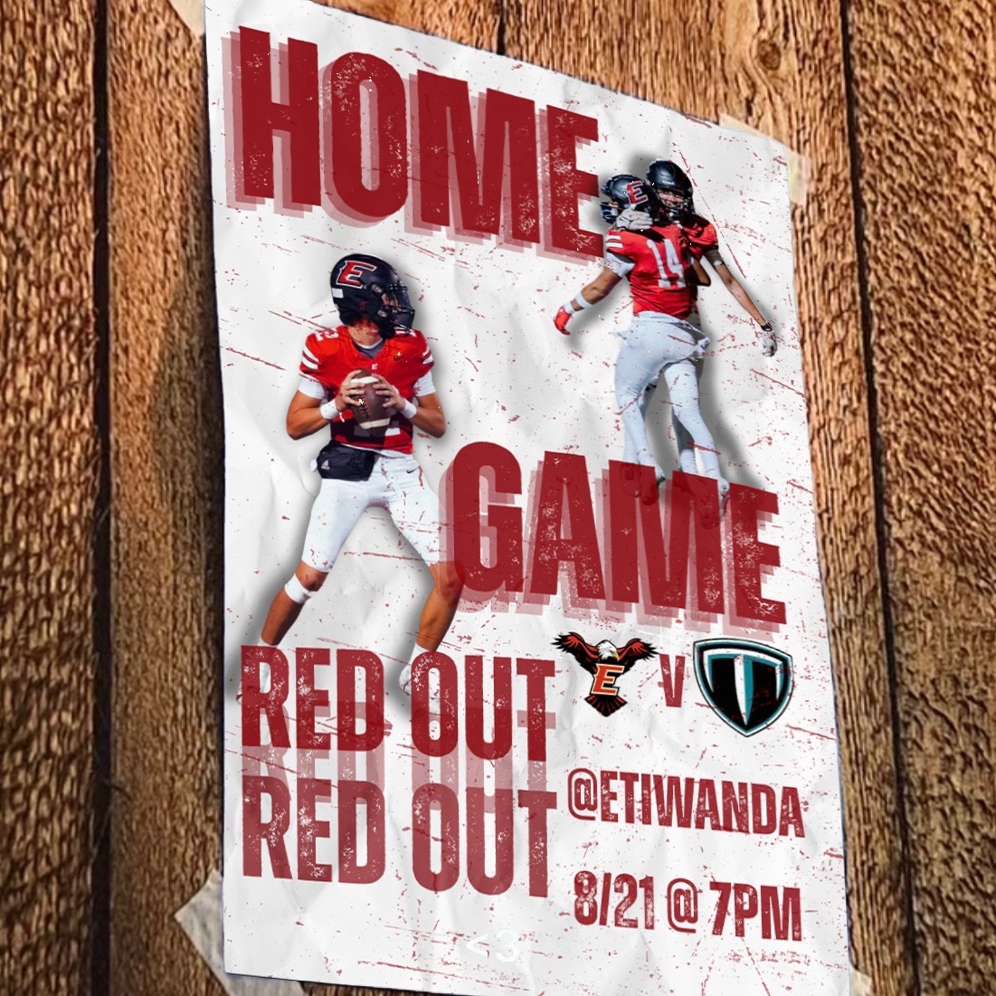 Etiwanda High Football (@etiwandafb) on Twitter photo See yaโll tomorrow, at the E!
#EaglePride See yaโll tomorrow, at the E!
#EaglePride