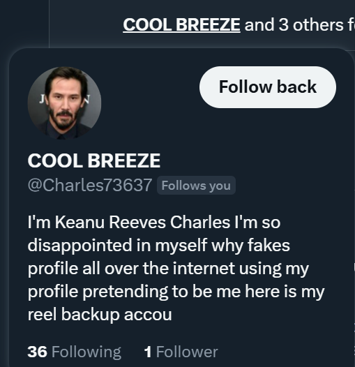 BevCross1's tweet photo. If I got rid of all my Elon Musks, Keanu Reeves, Steve Burtons, and rock star managers, I would only have 12 followers. Egads.
#WednesdayMotivation #bots #botseverywhere https://t.co/xMwzhrHimd