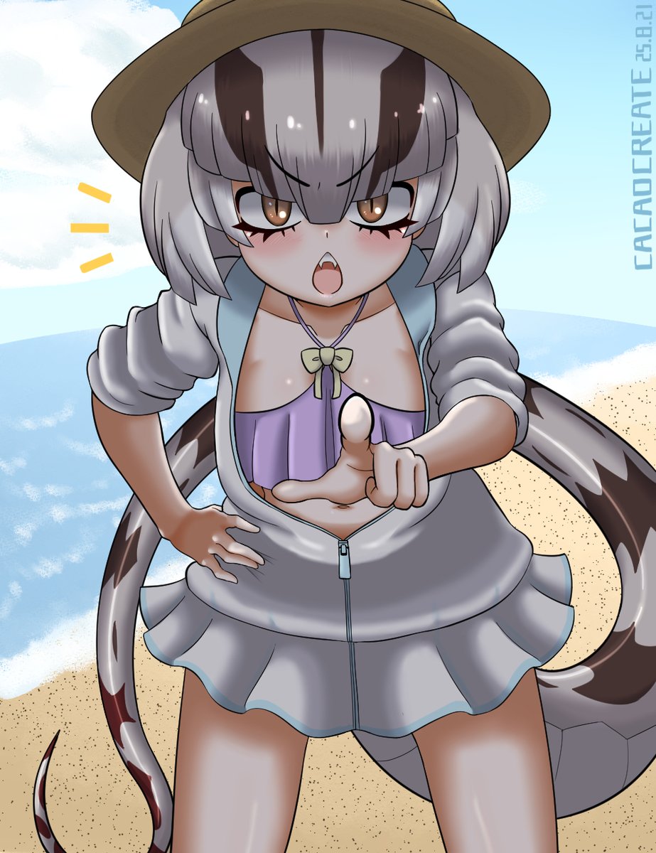 「あやしい視線を送っているというのはおまえか！お縄をちょうだいしろ！」
#けもフレ３