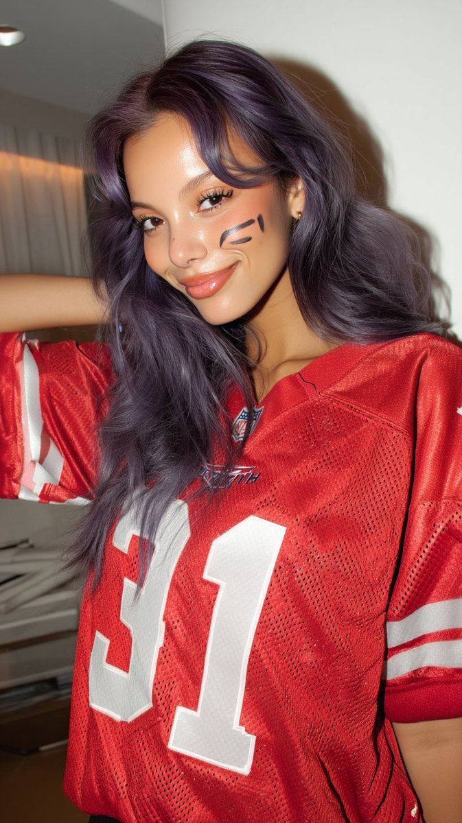 ElaraVega's tweet photo. The Game is on 👀🙈 #AImodel #VirtualInfluencer #ElaraVega #digitalmuse #ChiefsKingdom https://t.co/EynBmccnlV