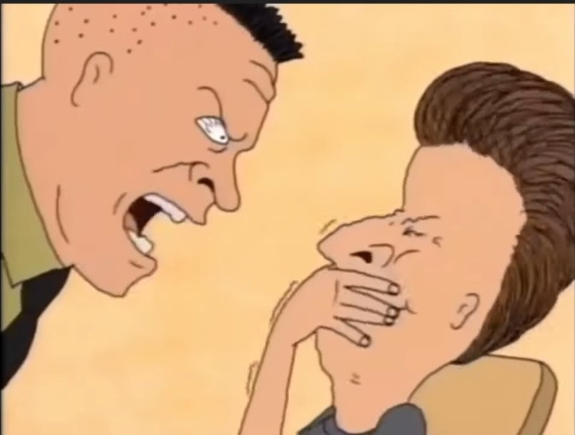GoatanaMan's tweet photo. We're gonna be talking about the "STD Devil". We're gonna be talking about "You can call me Lil D". Do you find that funny Butthead? Do you find it amusing that we're gonna be talking about the "It's me, nude"? https://t.co/4L4XWs1Vdu