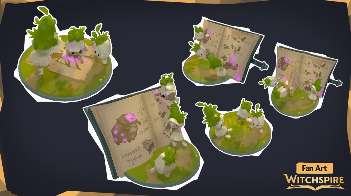 Hi! Here's a quick 2-day project with <a href="/EnvarStudio/">Envar Studio</a> to share their very first game ✨ Witchspire ✨ 
A cute and mystical game with creatures and spells 💫
Link to the AS post and Wishlist for the game below if you want to see some more 💜
#Witchspire #WitchspireFanArt #Envar