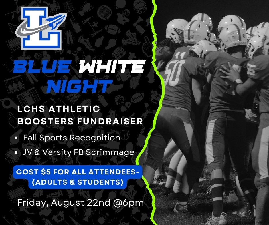 lchs310's tweet image. Join us for Blue and White Night this Friday to kick-off fall sports!

#rocksolid