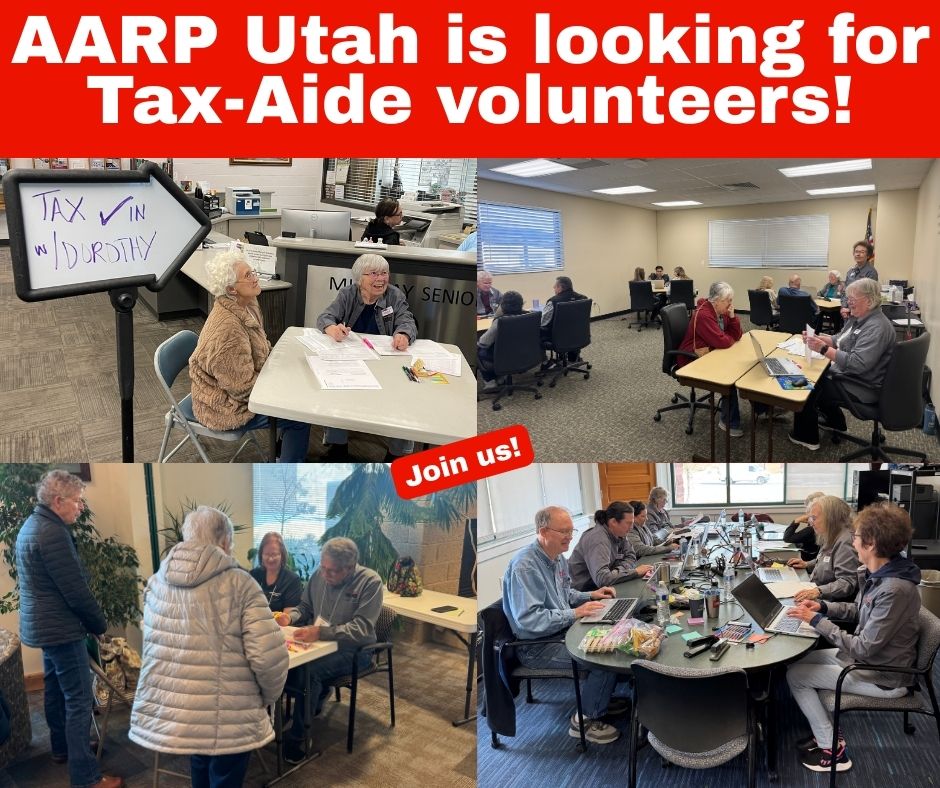 📣 Calling All Utah Volunteers! 📣
Want to make a real difference in your community? Join the AARP Foundation Tax-Aide team and help neighbors file their taxes—no experience needed! 🧾💙
For more information head to our website ➡️ spr.ly/6015faCnt