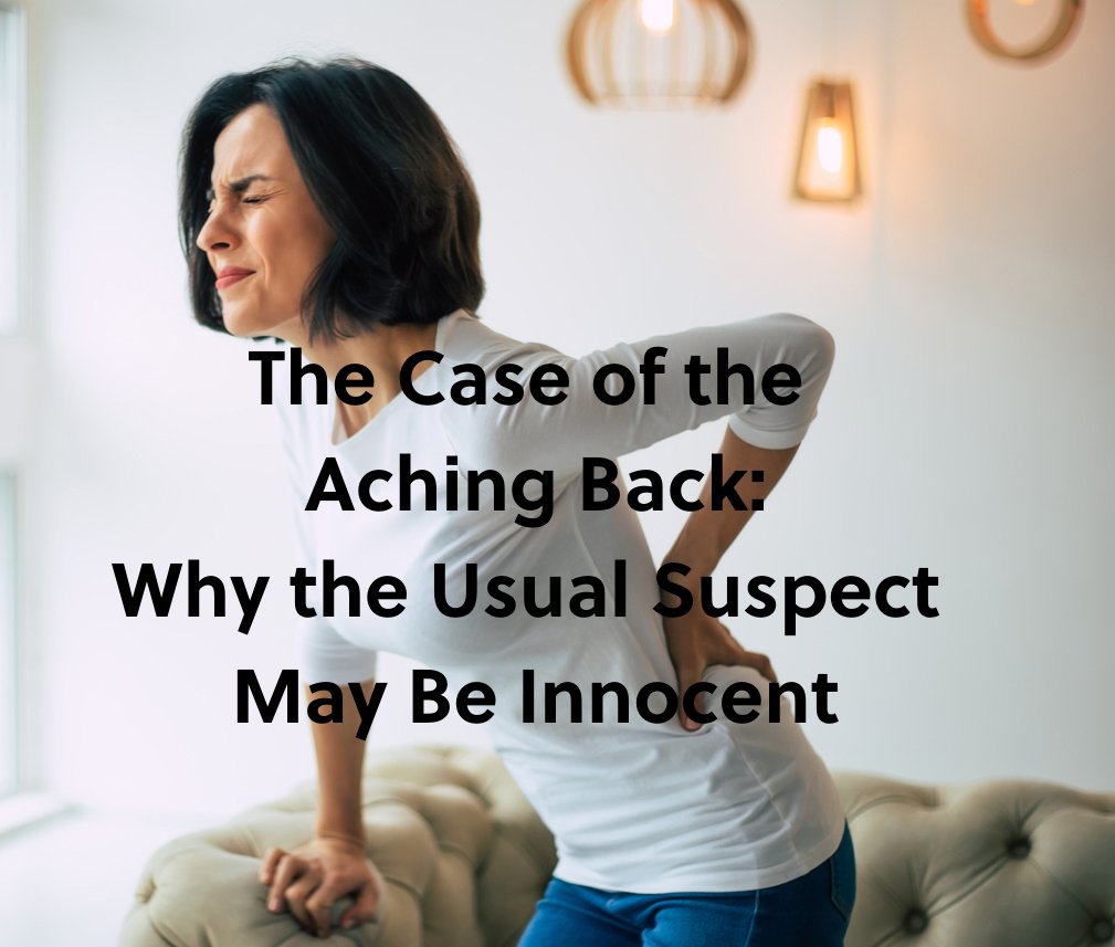 Egoscuemethod's tweet photo. The Case of the Aching Back: Why the Usual Suspect May Be Innocent
Read the full article: https://t.co/iTNl0pQhVb
#painfree#backpain #posturaltherapy https://t.co/PNv1Rb8CTw