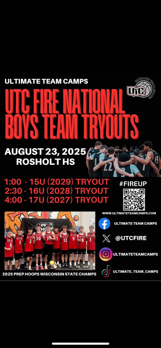 K (@kendric95899649) on Twitter photo Saturday!!!!!
Tell a friend to tell a friend!
QR code to sign up
FREE TRYOUT!
<a href="/UtcFire/">UTC Fire</a> <a href="/unkownuser2018/">dayday the manger</a> <a href="/Uorangemen2/">Coach Davis Sr, 25yrs plus experience</a> <a href="/WisBBYearbook/">Mark Miller</a> <a href="/WoodsRecruiting/">Al Woods</a> <a href="/RL_HoopsWI/">RecruitLook Hoops Wisconsin</a> <a href="/PHCircuit/">Prep Hoops Circuit 🏀</a> <a href="/ny2lasports/">NY2LA SPORTS</a> Saturday!!!!!
Tell a friend to tell a friend!
QR code to sign up
FREE TRYOUT!
<a href="/UtcFire/">UTC Fire</a> <a href="/unkownuser2018/">dayday the manger</a> <a href="/Uorangemen2/">Coach Davis Sr, 25yrs plus experience</a> <a href="/WisBBYearbook/">Mark Miller</a> <a href="/WoodsRecruiting/">Al Woods</a> <a href="/RL_HoopsWI/">RecruitLook Hoops Wisconsin</a> <a href="/PHCircuit/">Prep Hoops Circuit 🏀</a> <a href="/ny2lasports/">NY2LA SPORTS</a>