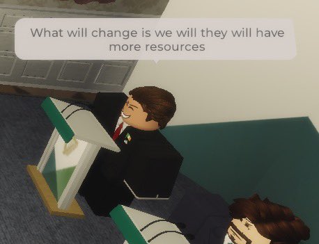 INFOEIRE_RBLX's tweet photo. The Minister of Business, Enterprise, and Innovation, Wilbeforc, threw his Minister of State, yruo66, under the bus at the government press conference today.

This prompted yruo66 to freeze up on stage and abruptly leave the press conference in tears. https://t.co/3IQZExBVkd