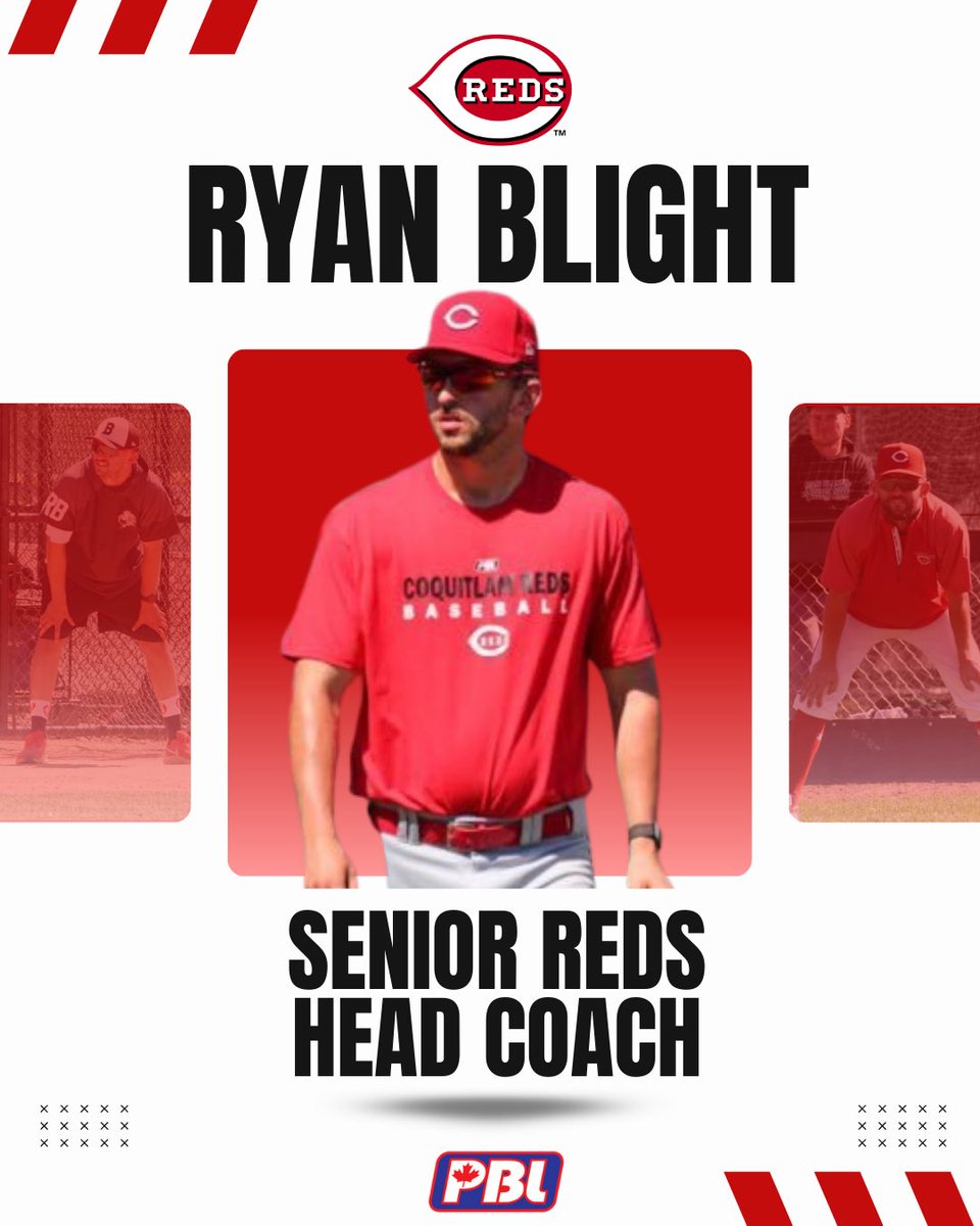 CoquitlamReds's tweet photo. 🚨 The Coquitlam Reds are proud to announce Ryan Blight as our new Head Coach. 🚨 

A Reds alum, driveline certified, and leader in player development across BC — Ryan has been an integral part of our program and will continue to shape the future of Reds baseball. https://t.co/lBL0L4hgP4