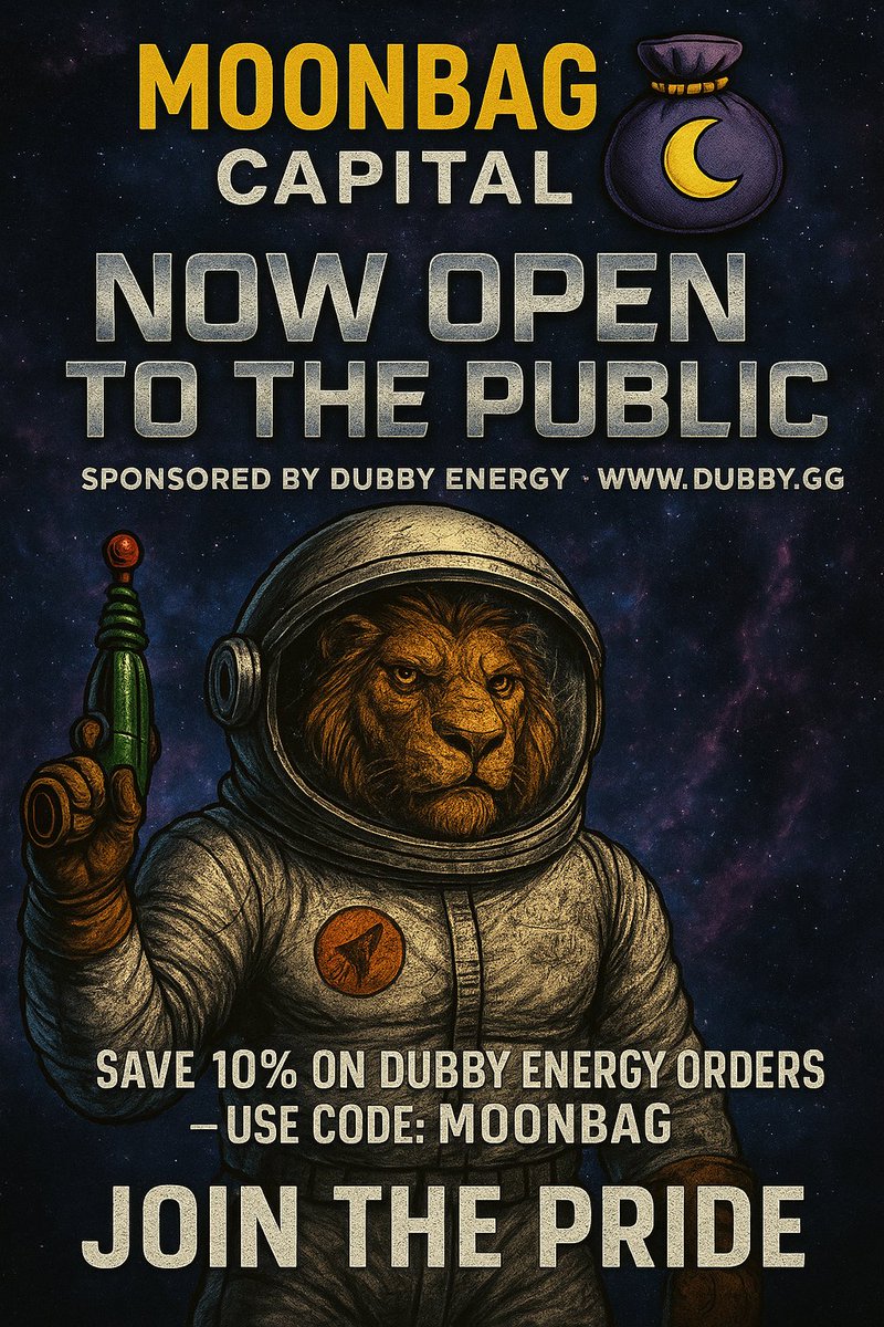 Moonbag Capital (@moonbagcapital) on Twitter photo 🚀🌕 Moonbag Capital is NOW OPEN to the Public!
Secure your membership by grabbing the random Key NFT with different levels of rarity👉launchmynft.io/collections/DC…
Unlock access to our exclusive Telegram community featuring:
 👽An awesome community of helpful members
🔑 Alpha calls 🚀🌕 Moonbag Capital is NOW OPEN to the Public!
Secure your membership by grabbing the random Key NFT with different levels of rarity👉launchmynft.io/collections/DC…
Unlock access to our exclusive Telegram community featuring:
 👽An awesome community of helpful members
🔑 Alpha calls