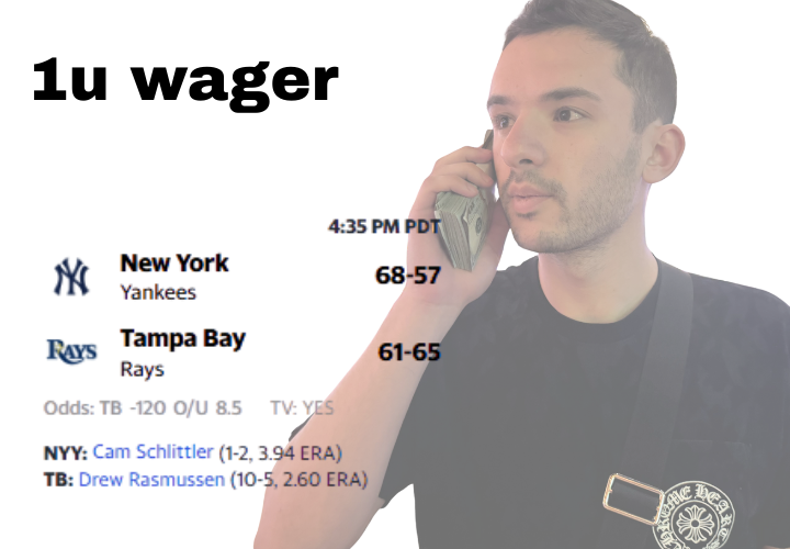 Yankees/Rays is MISPRICED ❌

So I'm betting 1u on this edge.

Everyone who likes and RTs (must be following <a href="/cblezbets/">cblez</a>) will receive the pick in their DM ❤️