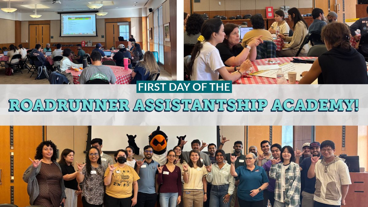 RAA is a semester-long  program for grad students teaching this year—focused on leadership, course design, and student engagement.

It’s not too late to join future sessions! Register now: bit.ly/4mtuZTc

#UTSA #UTSAStudent #GraduateSchool #TeacherAssistant