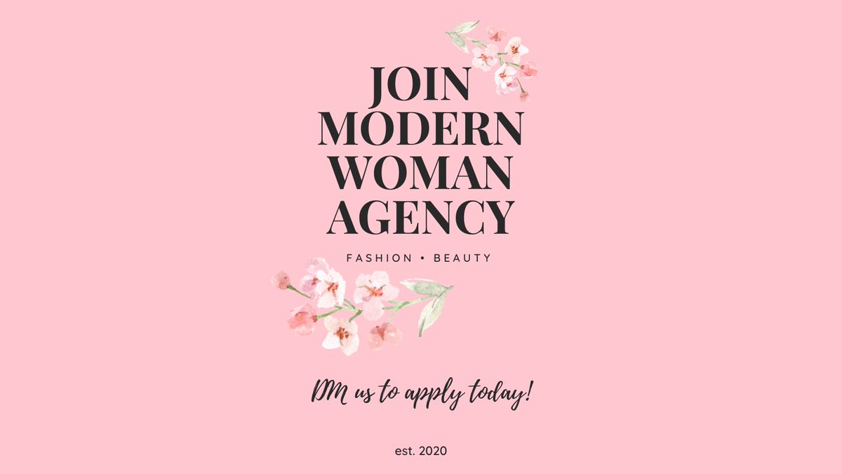 ㅤ

 ㅤ      Welcome to Modern Woman     
                                Agency ✨

         Defining elegance, empowering   
                                 models.

             💌 Applications are open. ㅤ

 ㅤ