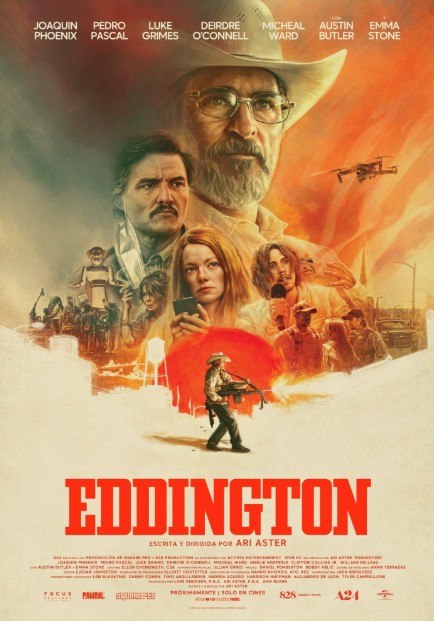 En la nueva cinta de Ari Aster, "Eddington", un sheriff y un alcalde se encuentran en un duelo de poder en plena pandemia.  Checa nuestra opinión de la cinta protagonizada por Joaquin Phoenix y Pedro Pascal.  elnorte.com/6jQ4tn