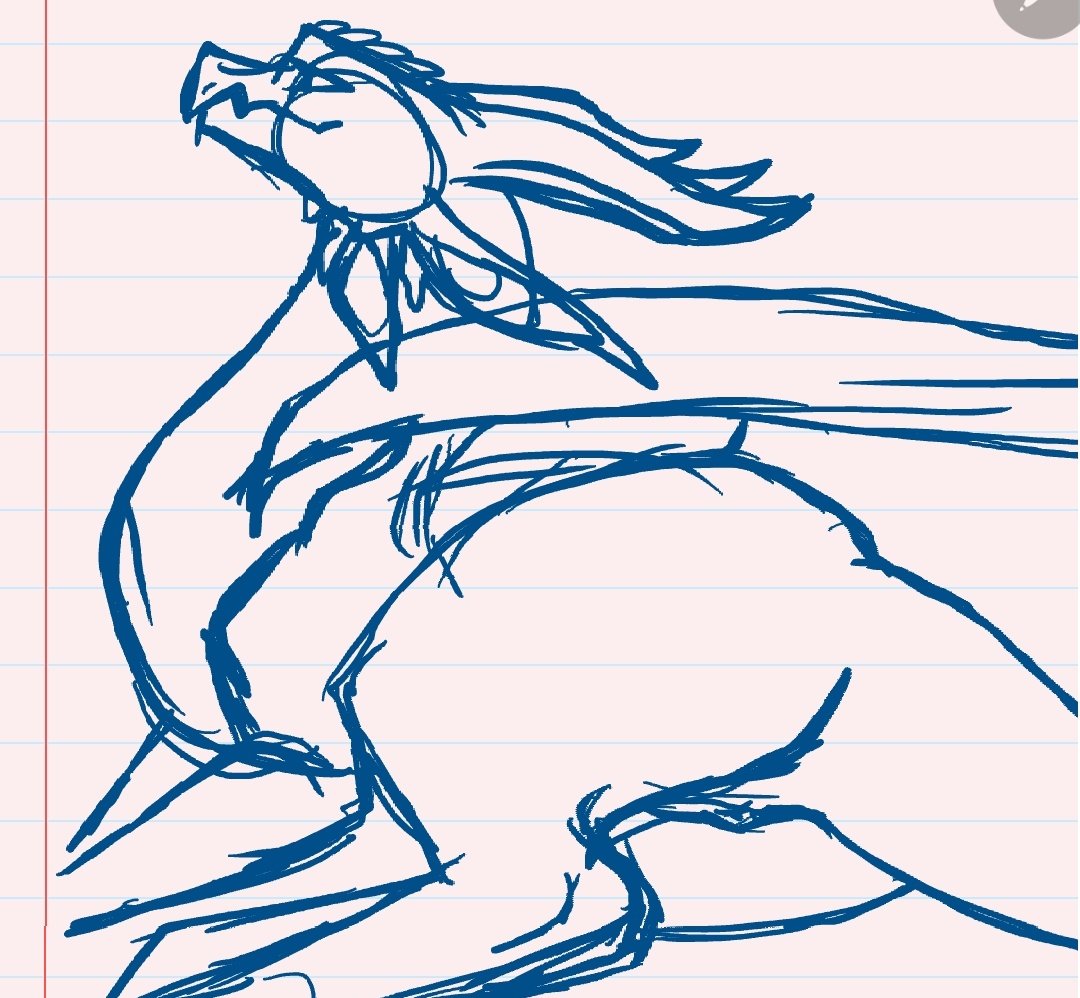 Sketches hechos en clase 👍

#originalcharacter #sketch #Dragon