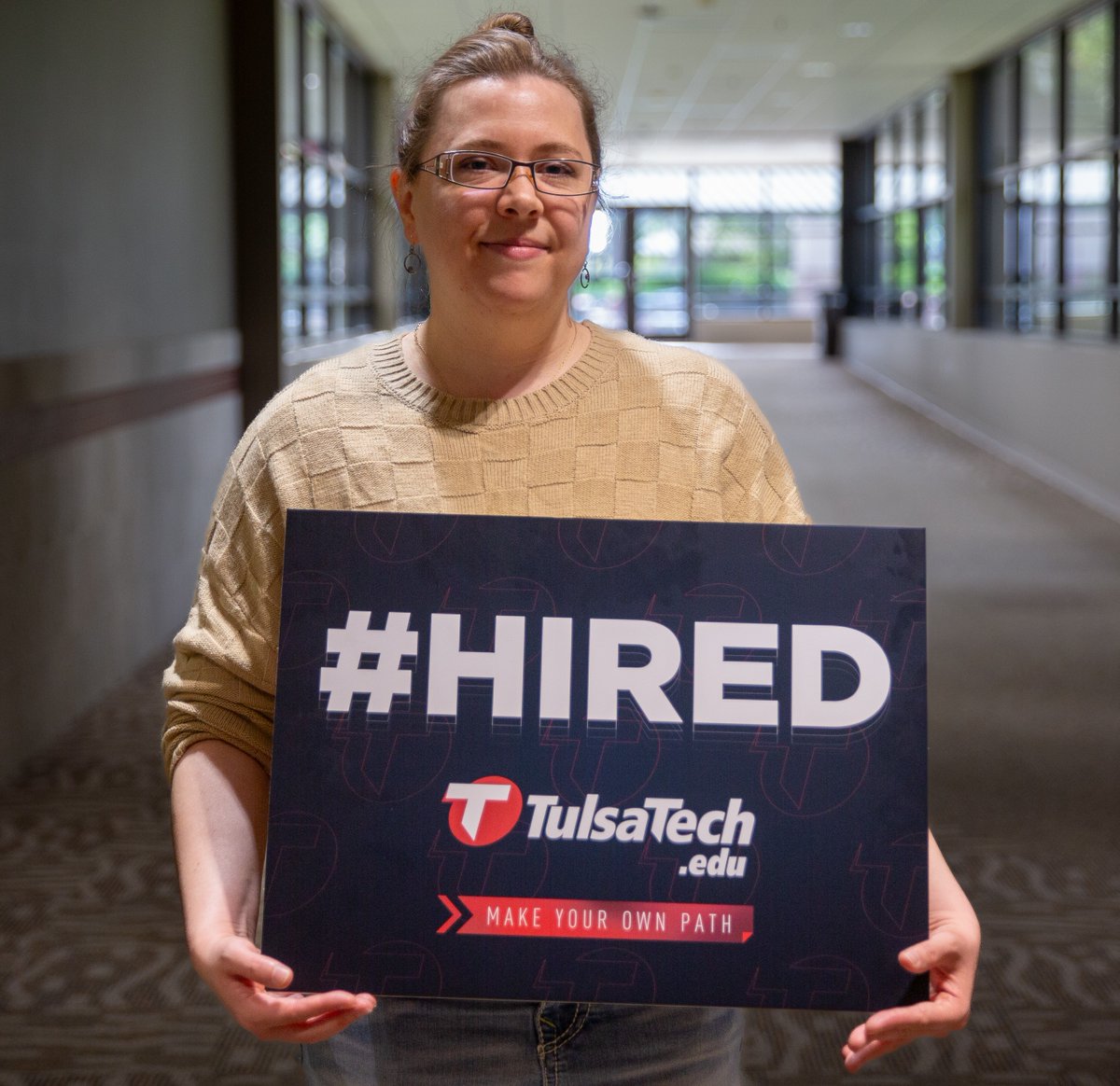 Tulsa Tech (@tulsatech) on Twitter photo As we celebrate 60 years of career training, we are highlighting 60 days of #Hired students.
Day 42: π π Congratulations Jessica Hutton on being #Hired! Jessica is a graduate of our Drafting and Design program and is now headed to <a href="/WallaceDesign_/">Wallace Design Collective</a>. Congrats!
#mytulsatech As we celebrate 60 years of career training, we are highlighting 60 days of #Hired students.
Day 42: π π Congratulations Jessica Hutton on being #Hired! Jessica is a graduate of our Drafting and Design program and is now headed to <a href="/WallaceDesign_/">Wallace Design Collective</a>. Congrats!
#mytulsatech