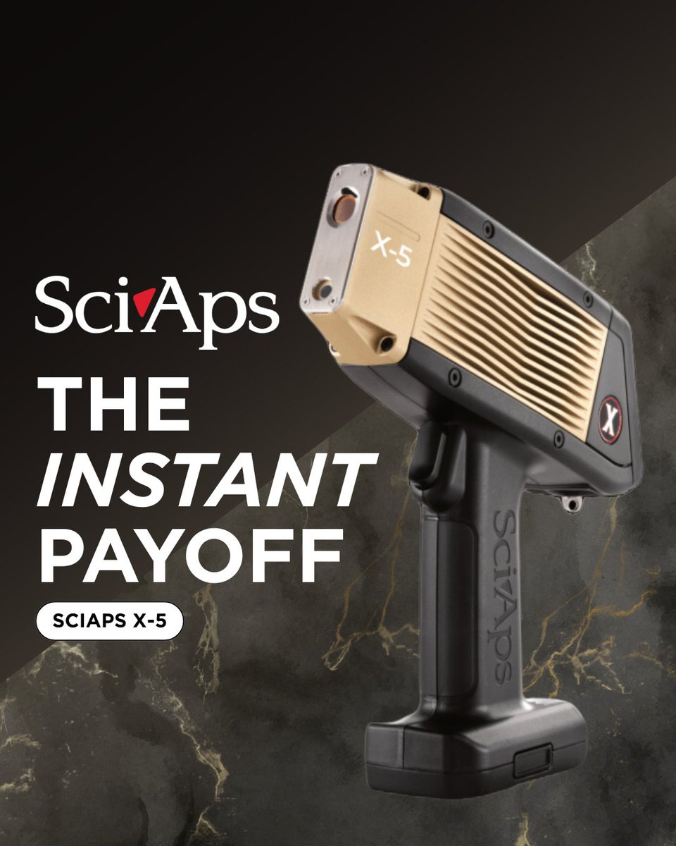 SciAps_Inc's tweet image. Brand-new SciAps X-5 Precious Metal analyzer stopped them from buying two counterfeit 50-gram gold bars, on the very first use!
✅ Fast. Accurate. Portable.
#GoldTesting #PreciousMetals #CounterfeitDetection #SciAps