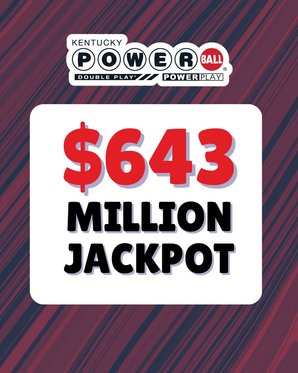 HERE WE GO ⚡ It's Powerball Draw Day! $643 MILLION is up for grabs! 🤯 Are you ready? Don't miss out, grab tickets in-store or online NOW: bit.ly/PowerballKY