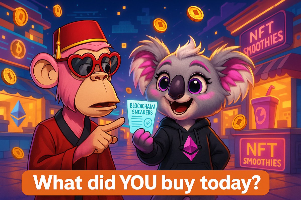 <a href="/Fityeth/">fity.eth</a> Exploring the blockchain shopping district with fity.eth, and snagged some slick Blockchain Sneakers! 👟✨ The thrill of digital purchases never gets old with frens on <a href="/base/">Base</a>. So, what did YOU snag today in this buzzing Web3 marketplace? 🚀🛒 #Cryptoshopping