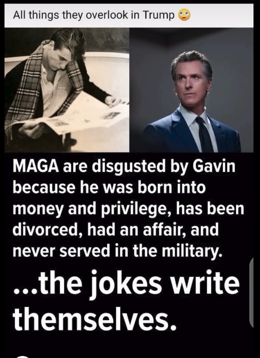 Don Old Trump was born into money- Being given a million dollars to start. Been divorced, had affairs, &amp; never served in the military.