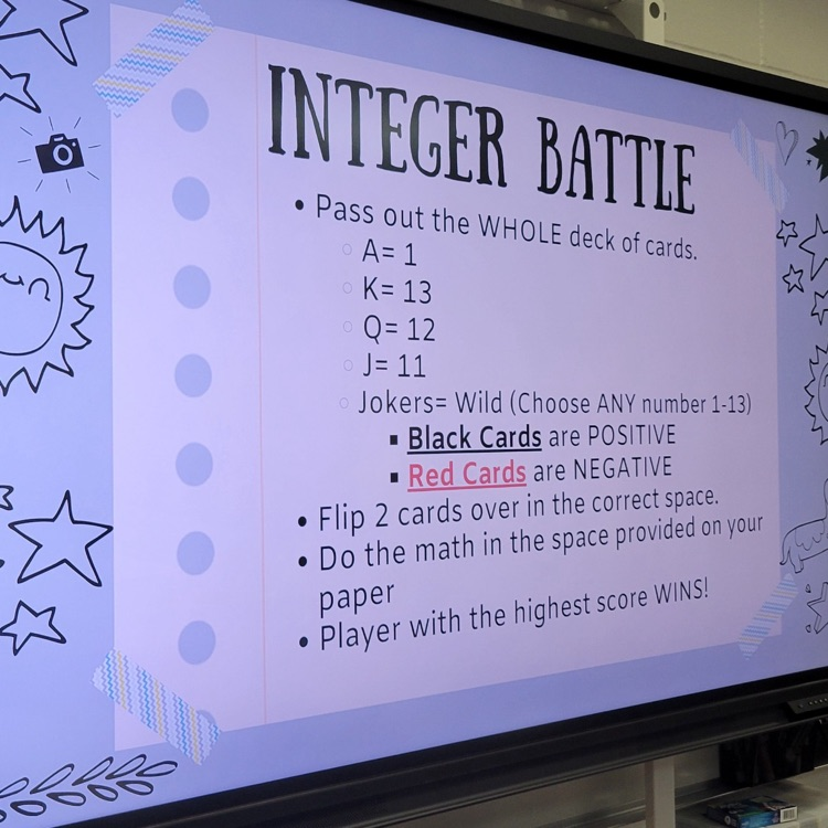 HumbleISD_CMS's tweet image. 6th graders are going head-to-head with Integers Battle! 💥 Who will win the ultimate math battle? #MathIsFun #TheColtWay
