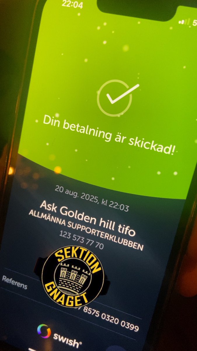 Alla medel räknas!

Swish: 123 573 77 70!