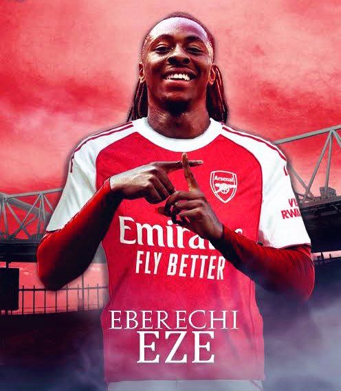 🚨: Arsenal have agreed a £60m deal with Crystal Palace for Eberechi Eze. The player is keen on the move, and Arsenal are now finalising personal terms to complete the transfer. ⏳🔴🏴󠁧󠁢󠁥󠁮󠁧󠁿

📰:<a href="/FabrizioRomano/">Fabrizio Romano</a>