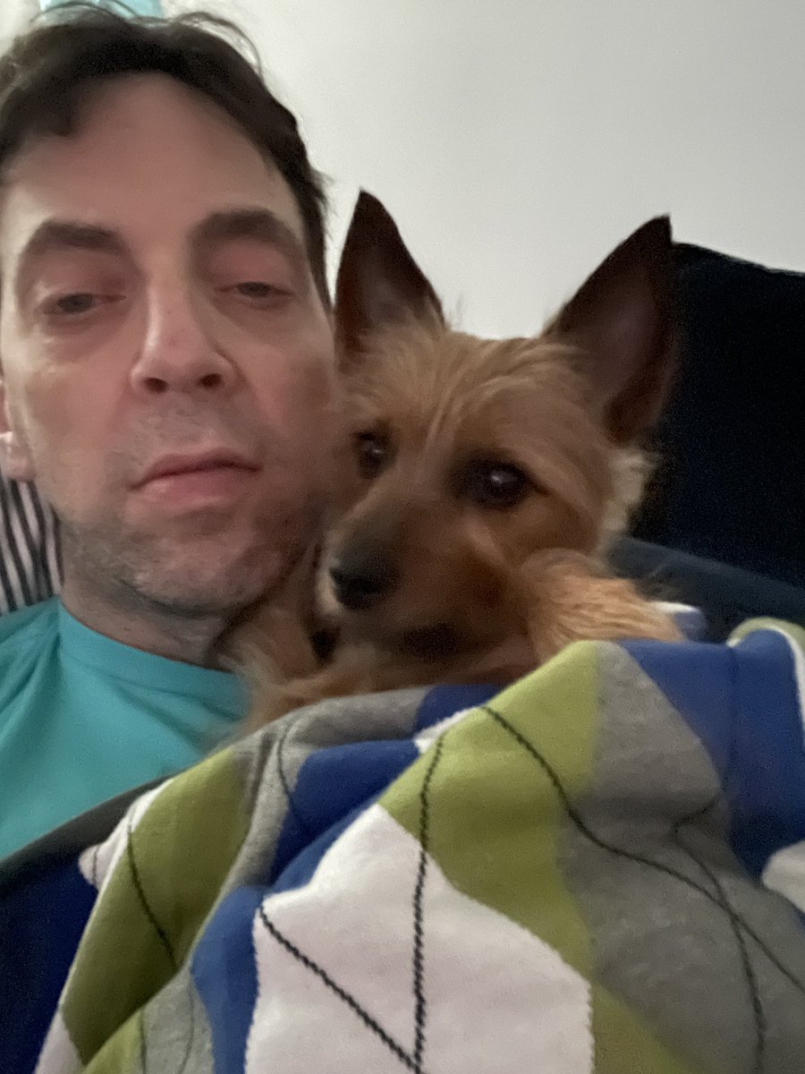 Anjelika is taking good care of me. She refuses to leave my side. Last night I was up for most of the night: I couldn’t stop coughing. My O2 levels = 96. I want to thank you ALL for YOUR kind words &amp; love. I appreciate it. I’ll continue to keep you updated. Day 2 of paxlovid.🙏💜