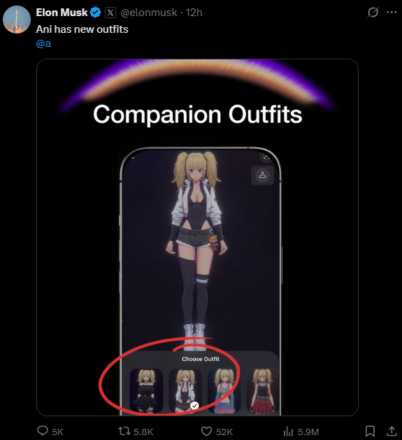 Everyone: Bring back Vine

Elon: Here are outfits for Ani

😭😂