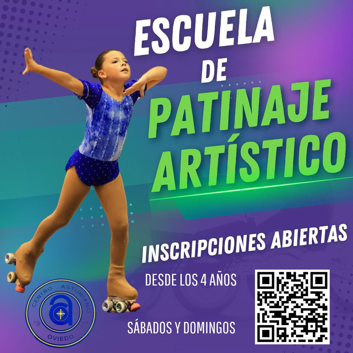 🛼✨ ¡Aprende sobre ruedas con la Escuela de #PatinajeCAO! 🎉
👉 Inscripciones abiertas desde los 4 años
📅 Clases sábados y domingos
📍 Polideportivo del CAO
🌟 Diversión, deporte y magia sobre patines
ℹ️ Info 👉 caoviedo.es/.../patinaje-a…
#PatinajeCAO