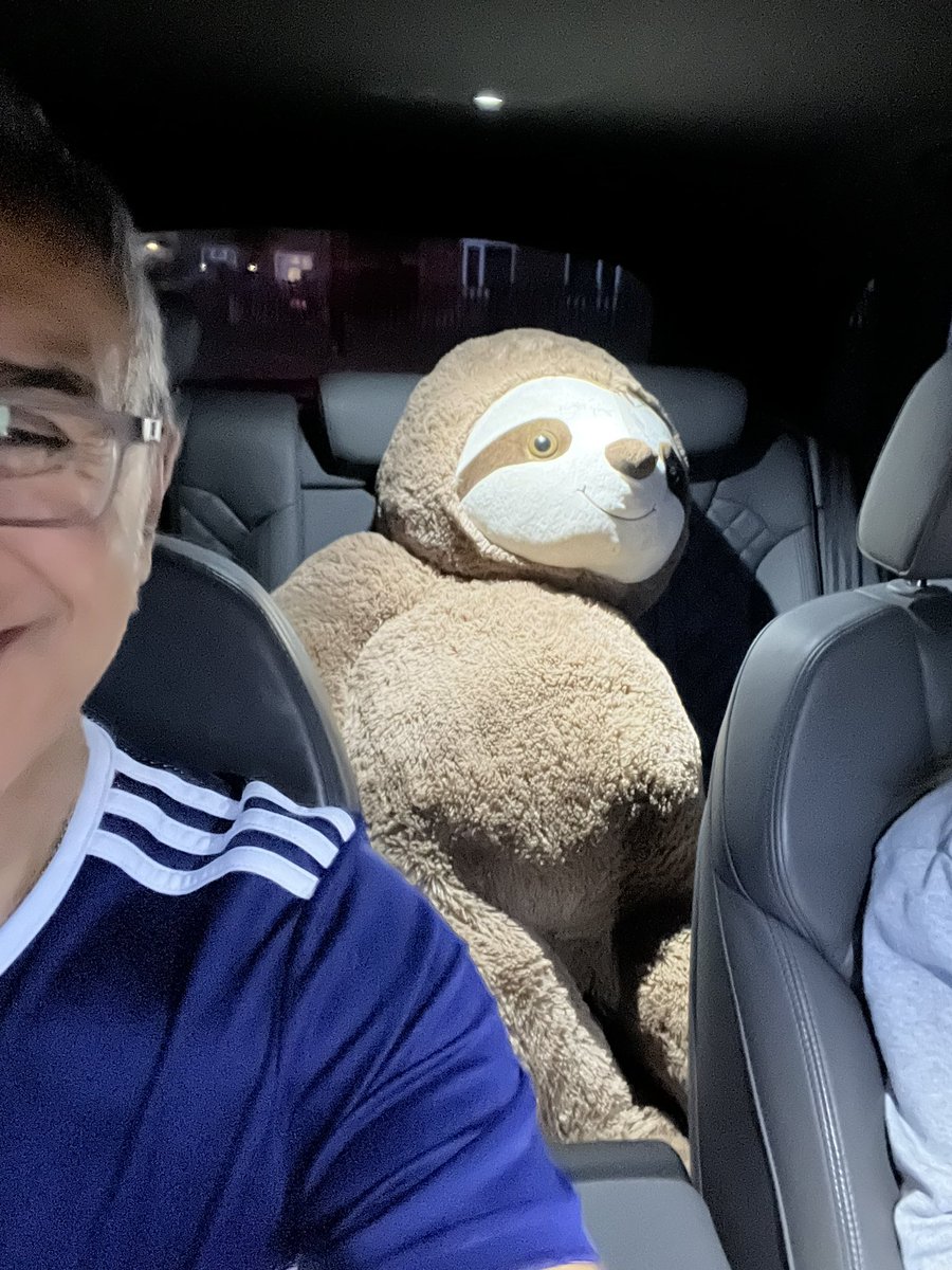 Was dropping my daughter’s boyfriend and he asks me to wait before he drops this “thing” as a present for her! 🦥