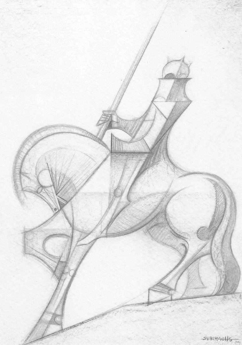 Sketch of Longinus by Josep Maria Subirachs