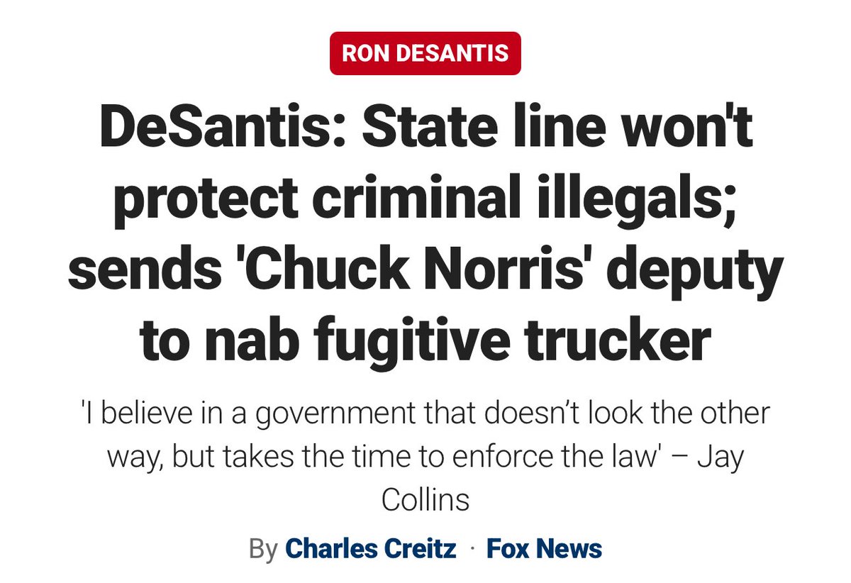 Brian Wright š (@bwwright5) on Twitter photo EXCLUSIVE: Florida <a href="/GovRonDeSantis/">Ron DeSantis</a> sent his deputy (<a href="/JayCollinsFL/">Jay Collins</a>) to California to pick up fugitive Harjinder Singh ā an illegal immigrant from India who allegedly killed three motorists after making an illegal U-turn in his big-rig on Florida's Turnpike near Port St. Lucie. EXCLUSIVE: Florida <a href="/GovRonDeSantis/">Ron DeSantis</a> sent his deputy (<a href="/JayCollinsFL/">Jay Collins</a>) to California to pick up fugitive Harjinder Singh ā an illegal immigrant from India who allegedly killed three motorists after making an illegal U-turn in his big-rig on Florida's Turnpike near Port St. Lucie.