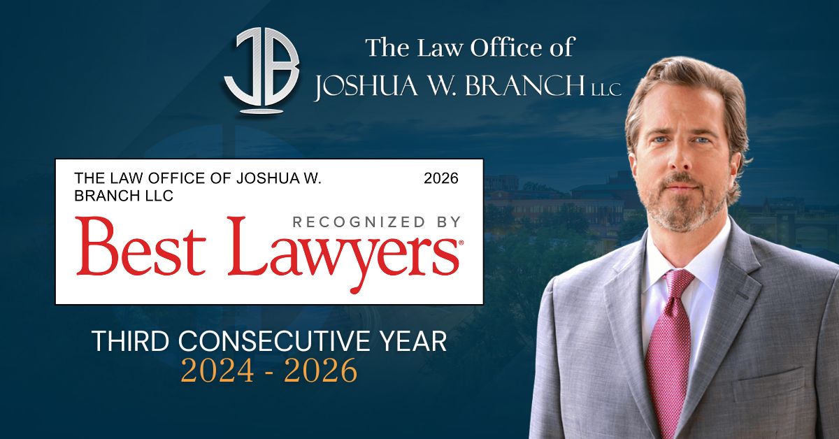 JoshBranchLaw's tweet photo. Joshua Branch has once again been recognized in the 2026 Edition of The Best Lawyers in America® for his outstanding work in Personal Injury Litigation – Plaintiffs! This honor highlights Joshua’s continued excellence, dedication, and tireless advocacy for his clients. https://t.co/t65TrAciv3