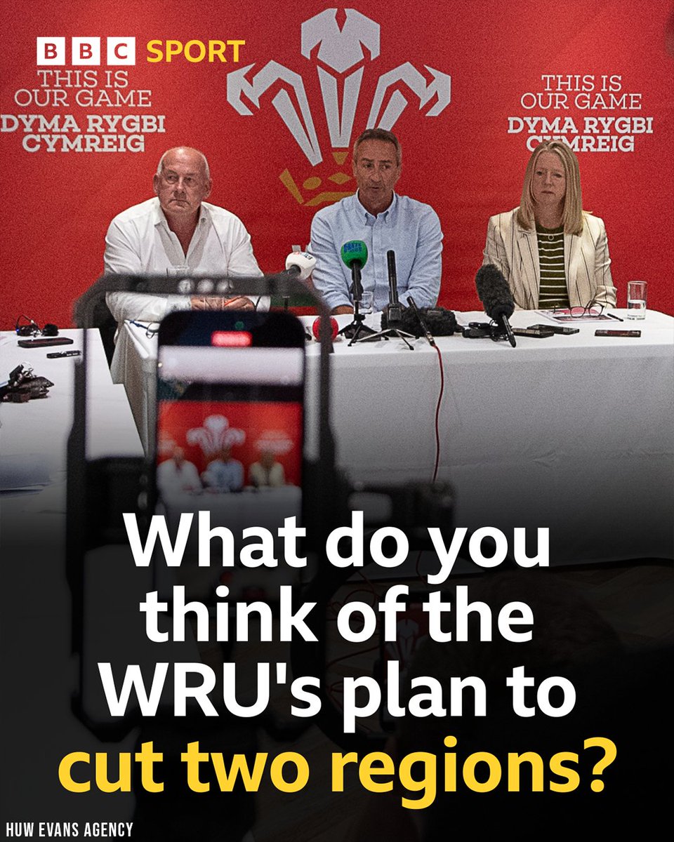 BBCSportWales's tweet photo. Yesterday marked a momentous day for Welsh rugby. 🏉

What do you make of the WRU's plans to cut to professional teams? 🧐

Reply with your thoughts ⬇️

#BBCRugby https://t.co/Bqt4RNAiiy
