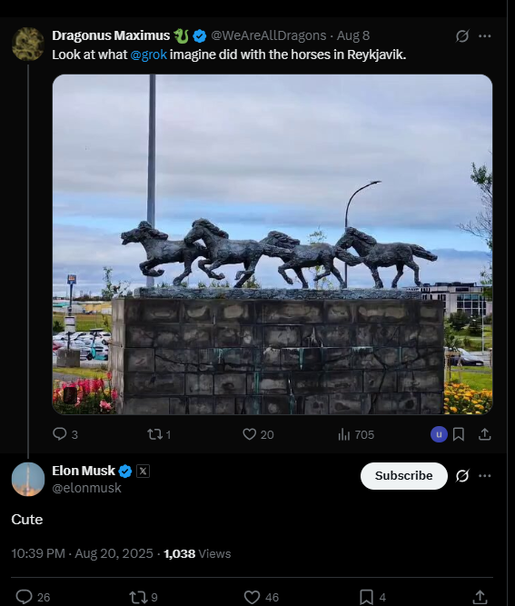 elon tweet SEND IT #DARKHORSE