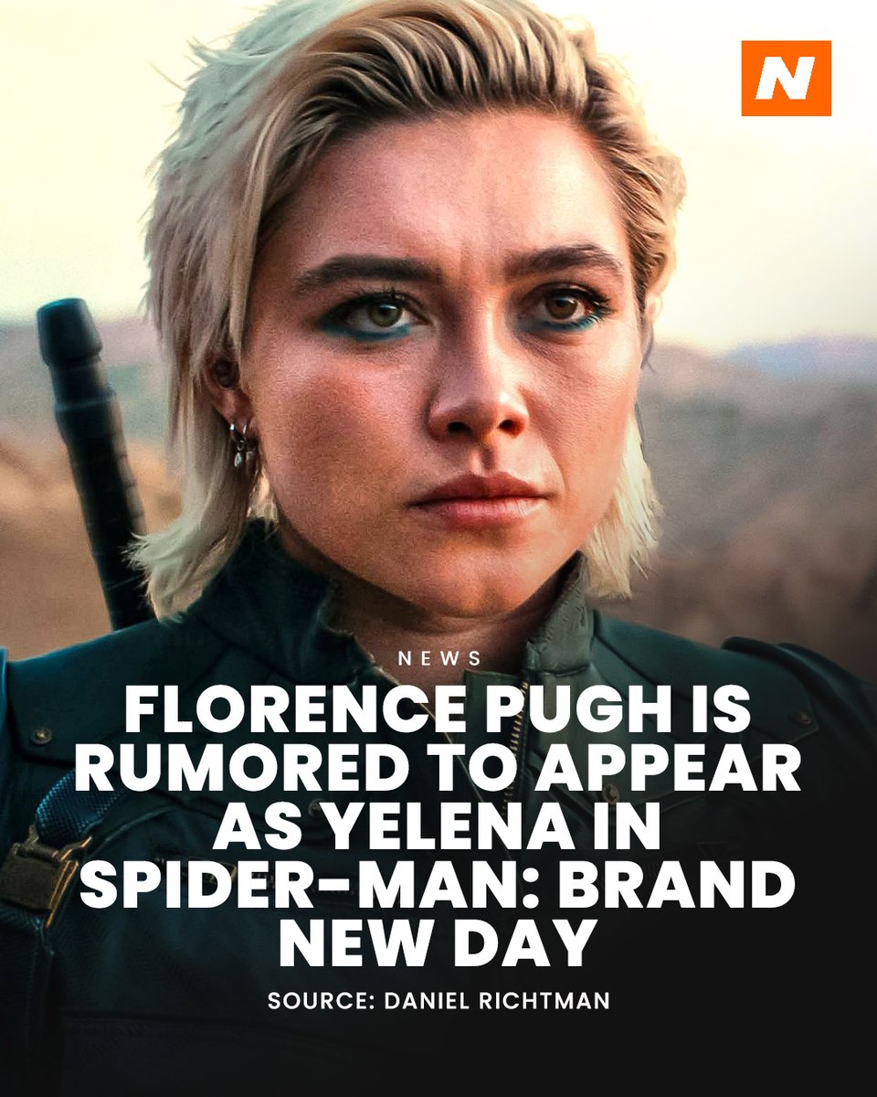 Nerdspin (@nerdspin_) on Twitter photo Florence Pugh’s Yelena will reportedly star in ‘SPIDER-MAN: BRAND NEW DAY’ #SpiderMan
Source: <a href="/DanielRPK/">Daniel Richtman</a> Florence Pugh’s Yelena will reportedly star in ‘SPIDER-MAN: BRAND NEW DAY’ #SpiderMan
Source: <a href="/DanielRPK/">Daniel Richtman</a>