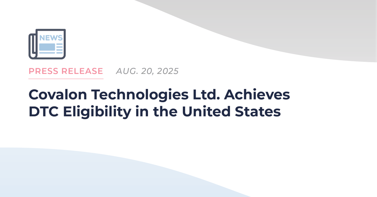 Covalon Technologies Ltd. tweet media