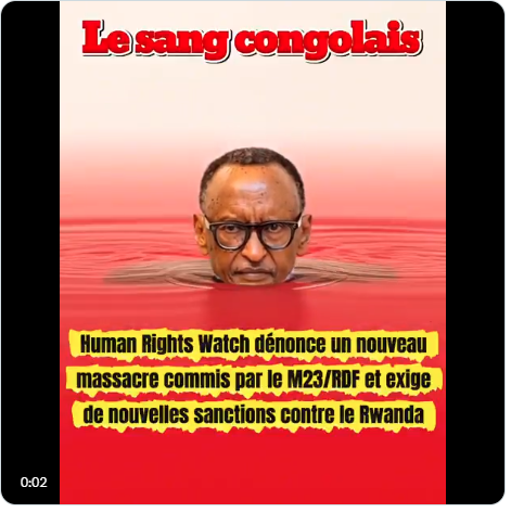 kinshasaweb's tweet photo. #ForumShopping #M23IsRDF #StopkagameNow #Mineraisdusang #BloodMinerals #RwandaUgandaCrisis #StopAuGenocideCongolais #RwandaGate #RwandaClassified #ForbiddenStories #WorldNews #LEMERA #Kagamer #AmbongoGate #RwandaIsKilling #CongoIsBleeding #CongoleseLivesMatter #FranceDegage #MacronDégage #DiplomatieRDC #MacronZalaClair #Resolution2773 #Genocost #Kagame #RDC #JusticeForAssamMuslims
Human Rights Watch dénonce un nouveau massacre commis par le M23/RDF et exige de nouvelles sanctions contre le Rwanda
https://t.co/9QCLdzrrzi