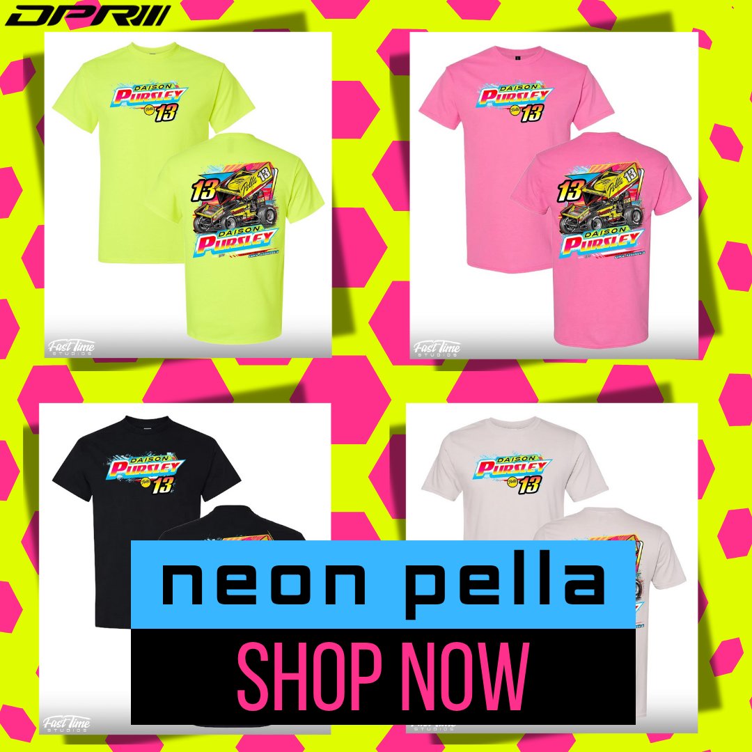 In case you missed it - the newest edition of Daison Pursley race gear is here!

Introducing the Neon Pella collection. 🛍

SHOP NOW >> bit.ly/4fvMjV4
