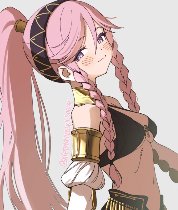 happy birthday to pink woman