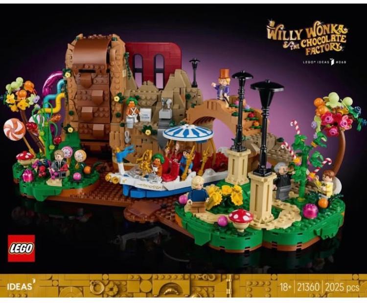 BlogsBrick's tweet photo. Lego Ideas: Willy Wonka and the Chocolate Factory first look image, thanks to @the_brick_news 

2025 Pieces / $219.99 / September 2025 

#Lego #Legonews #Legoleaks #LegoIdeas https://t.co/qTkq0KUsJc