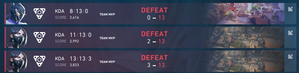 0-3 today… hope i feel better tomorrow 🙏🏻