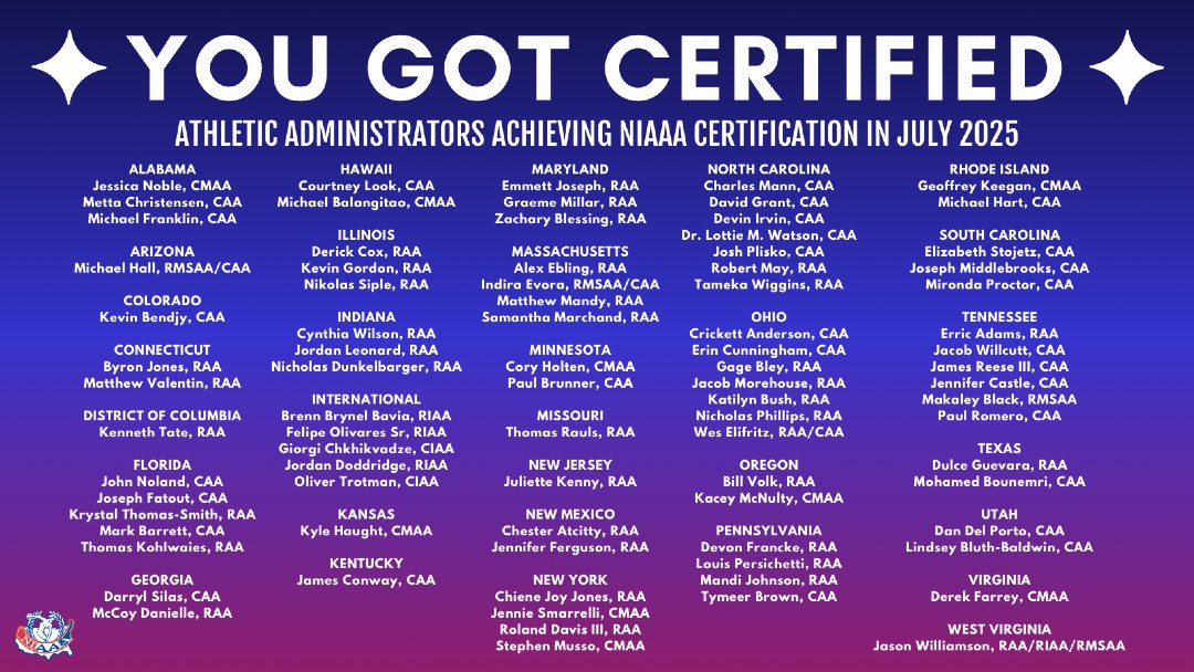 So excited and proud for two great #internationalschool ADs and people!
Giorgi Chkhikvadze got his CIAA and Marcos García-Page Lopez who got his CMAA plaque.

Keep it up guys and glad to be a part of your <a href="/NIAAA9100/">NIAAA</a>  journey!