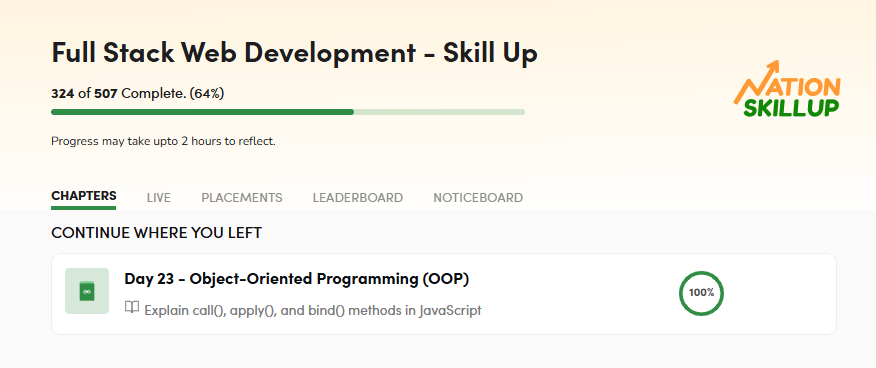Suvadraa's tweet photo. Week 4 –Day 23 of Learning Full Stack Web Development with
@geeksforgeeks 

📙 Object-Oriented Programming (OOP) in Javascript  

 🔗 https://t.co/cfuKWiNfA5…     

 #skillupwithgfg #nationskillup #FullStack #WebDev #javascript https://t.co/Q6QYkcR4pm
