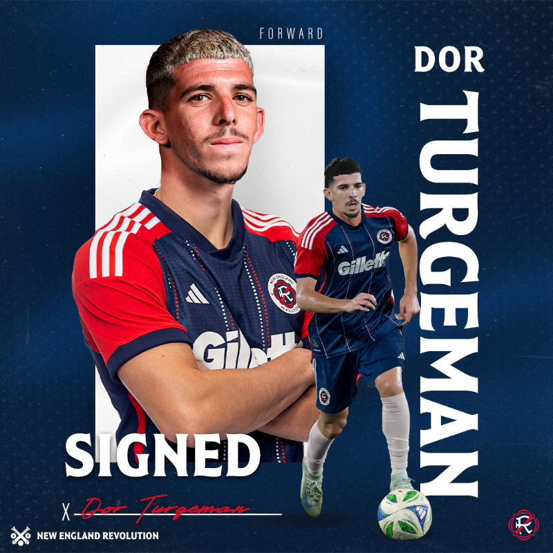 NERevolution's tweet photo. 𝐈𝐭’𝐬 𝐨𝐟𝐟𝐢𝐜𝐢𝐚𝐥. ✍️ 
From Tel Aviv to Foxboro – yalla! 

#NERevs