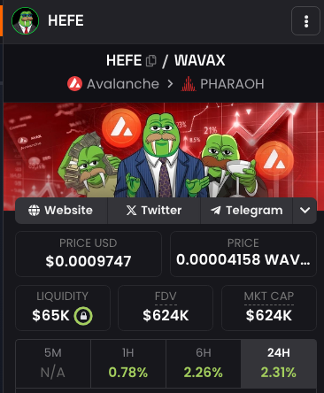 $HEFE the green walrus is also green today