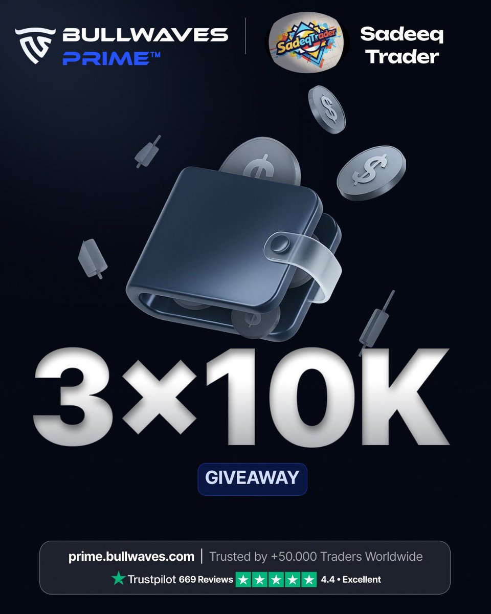 Abubakar M Fagge (@sadeeqtrader) on Twitter photo GIVEAWAY ALERT🚨
3x10k Challenge Accounts
Must follow:
<a href="/BullwavesPrime/">Bullwaves Prime</a>
<a href="/natewolfiey/">Nate Wolfie</a>
<a href="/sadeeqtrader/">Abubakar M Fagge</a>
Like and Repost
Tag 3 friends
Join: discord.gg/Mebfs8wV
Also follow:
<a href="/Investor_Abdul_/">Investor_Abdul_🕊️</a>
<a href="/_0xmusty/">Forexo 📊</a>
<a href="/miss_chuchu1/">Dr ChuChu🧕🤍🥀</a>
<a href="/UsmanUsman___/">Mr. Nice Guy📊 📉</a>
Winners in 3days GIVEAWAY ALERT🚨
3x10k Challenge Accounts
Must follow:
<a href="/BullwavesPrime/">Bullwaves Prime</a>
<a href="/natewolfiey/">Nate Wolfie</a>
<a href="/sadeeqtrader/">Abubakar M Fagge</a>
Like and Repost
Tag 3 friends
Join: discord.gg/Mebfs8wV
Also follow:
<a href="/Investor_Abdul_/">Investor_Abdul_🕊️</a>
<a href="/_0xmusty/">Forexo 📊</a>
<a href="/miss_chuchu1/">Dr ChuChu🧕🤍🥀</a>
<a href="/UsmanUsman___/">Mr. Nice Guy📊 📉</a>
Winners in 3days