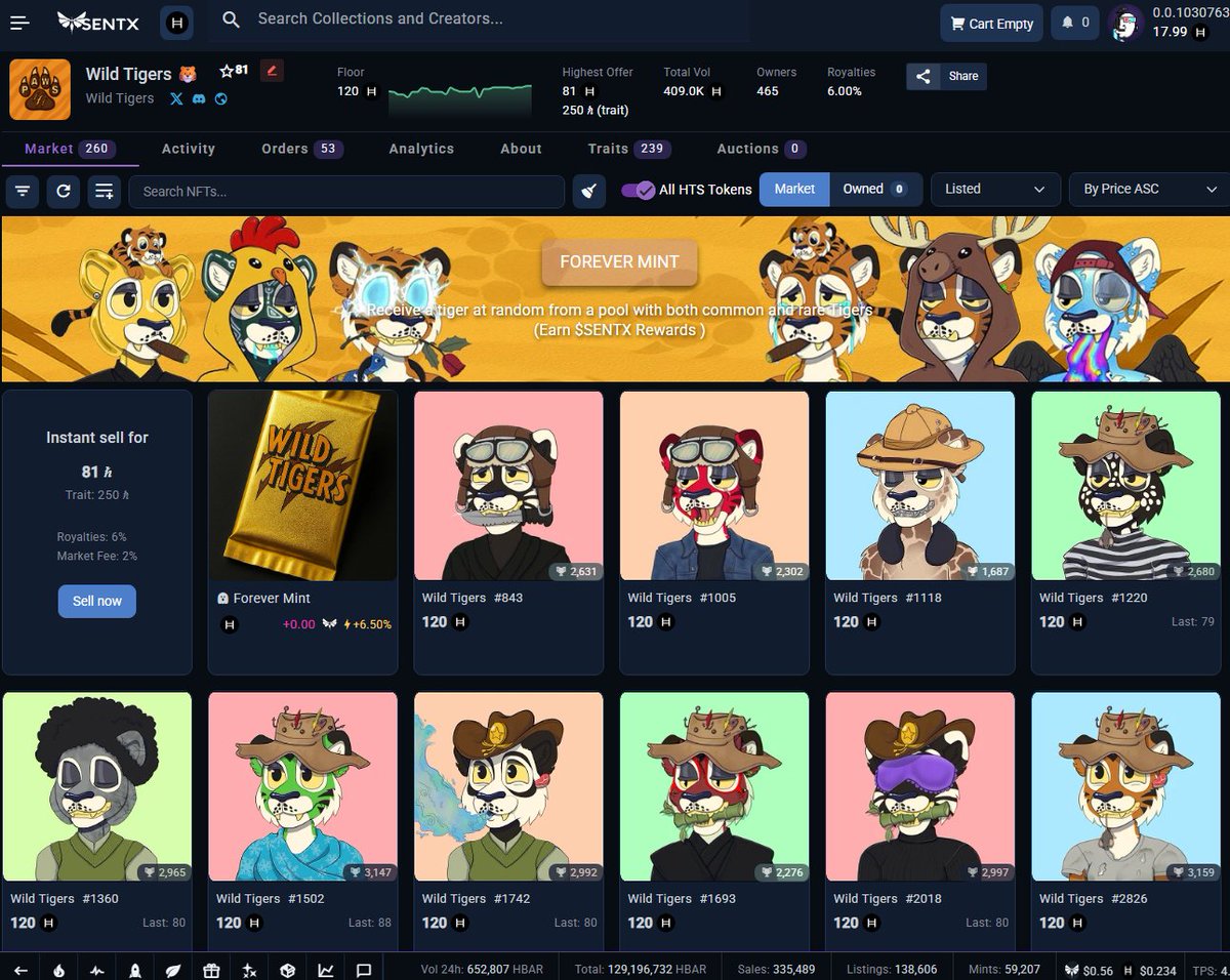 Get ready to roar! 🐯

The <a href="/SentX_io/">SentX</a> team has been working around the clock, cooking up  for the Wild Tigers Forever going live  VERY soon!

We’ve unleashed brand new onesies into the mix and a never before seen trait that’ll leave you speechless!

Can you guess what’s coming?